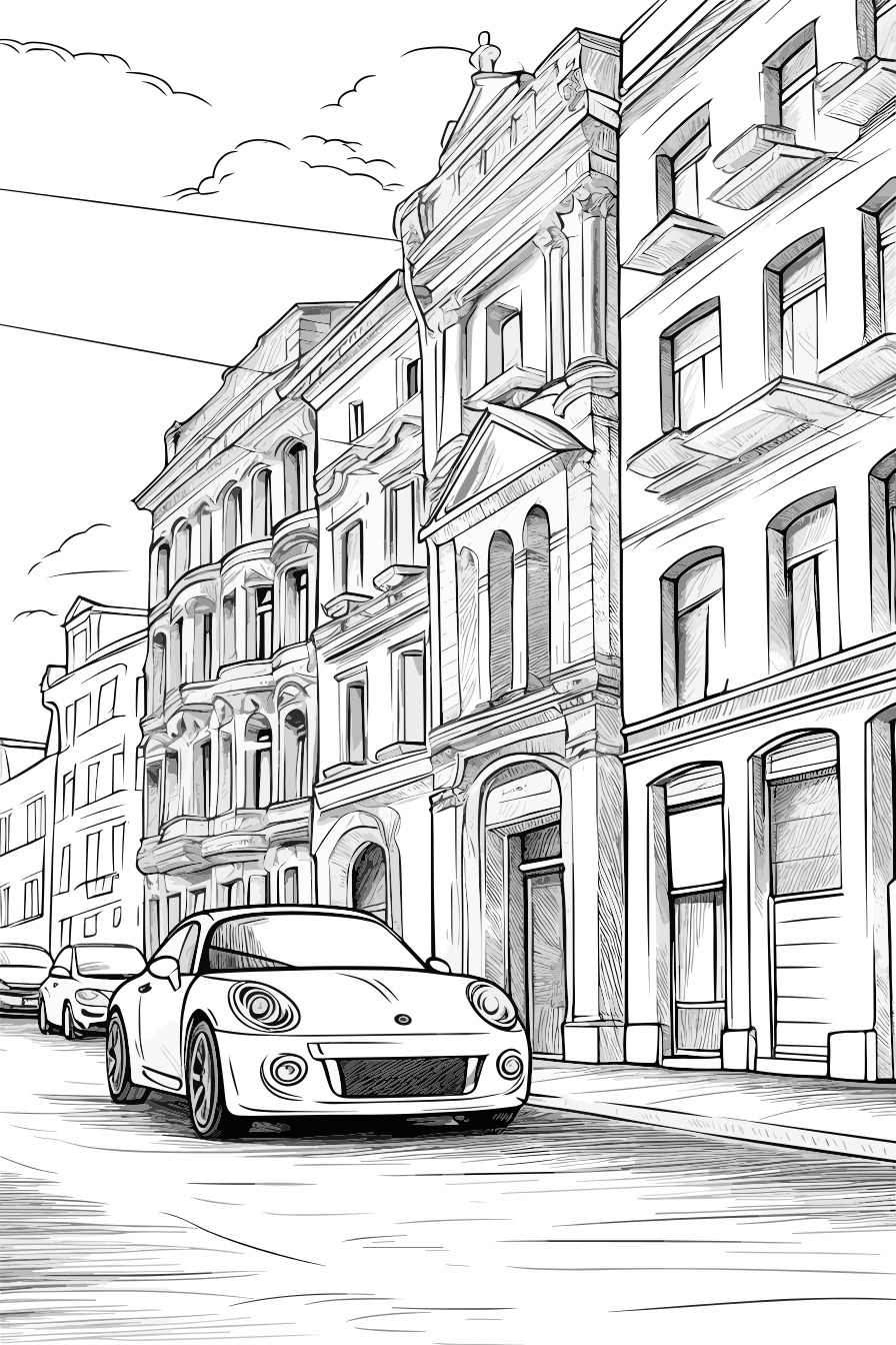 Polizeiauto als kostenloses Ausmalbild für Kinder