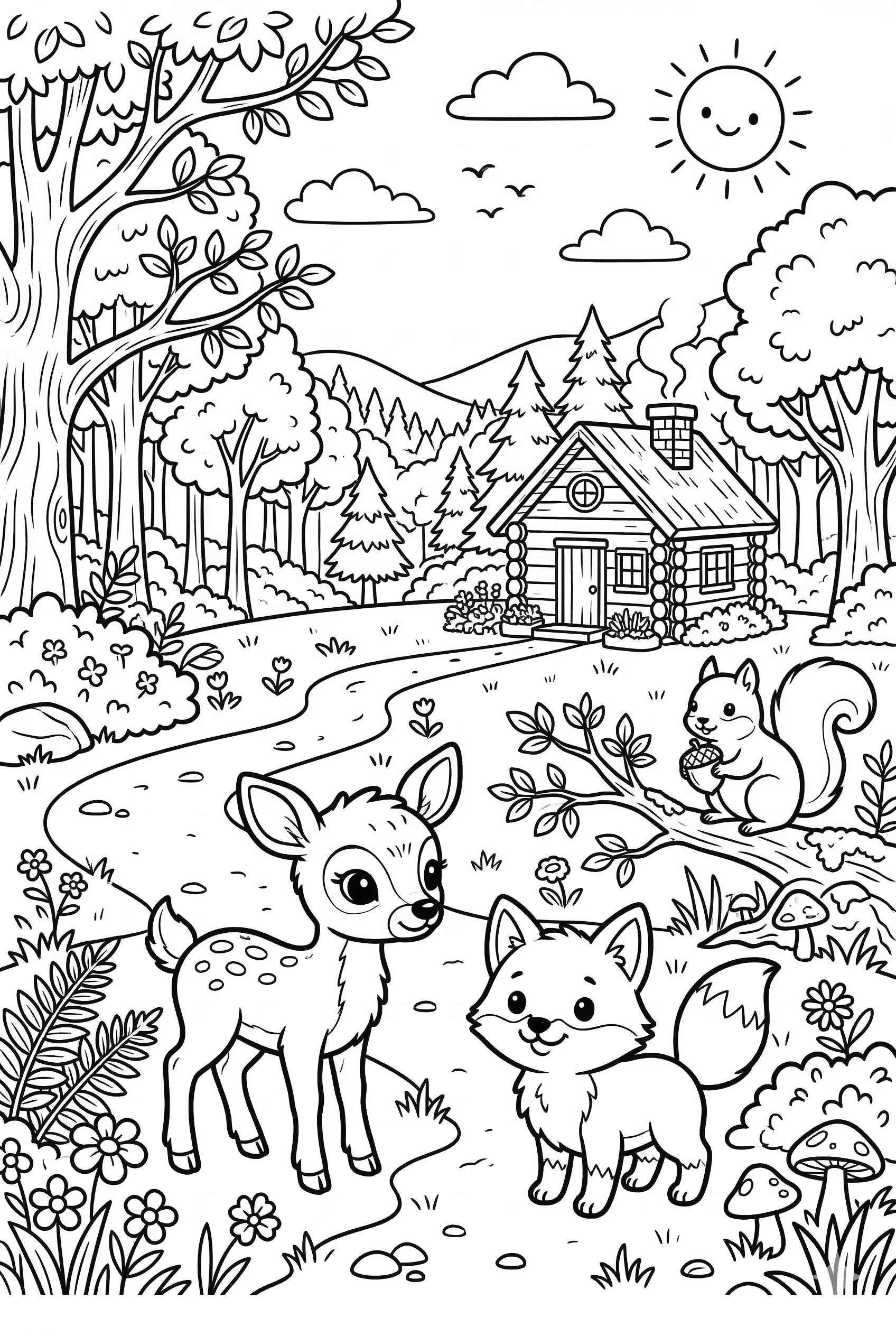 Pony im Stall als kostenloses Ausmalbild für Kinder