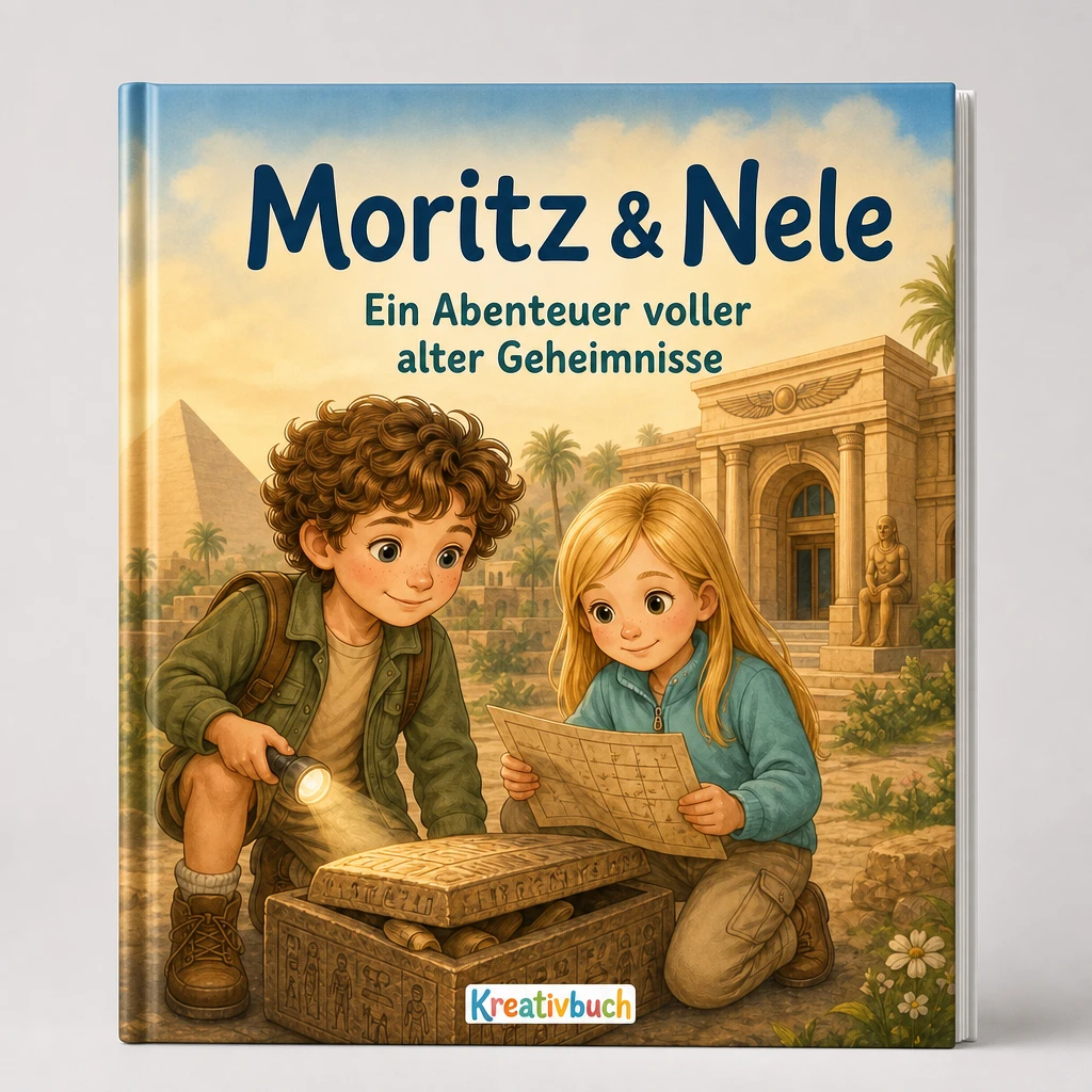 Rätsel im Museum - personalisiertes Kinderbuch im Thema Ägypten-Abenteuer