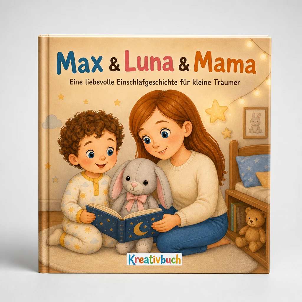 Gute Nacht, kleiner Kuschelhase - personalisiertes Kinderbuch im Thema Bedtime