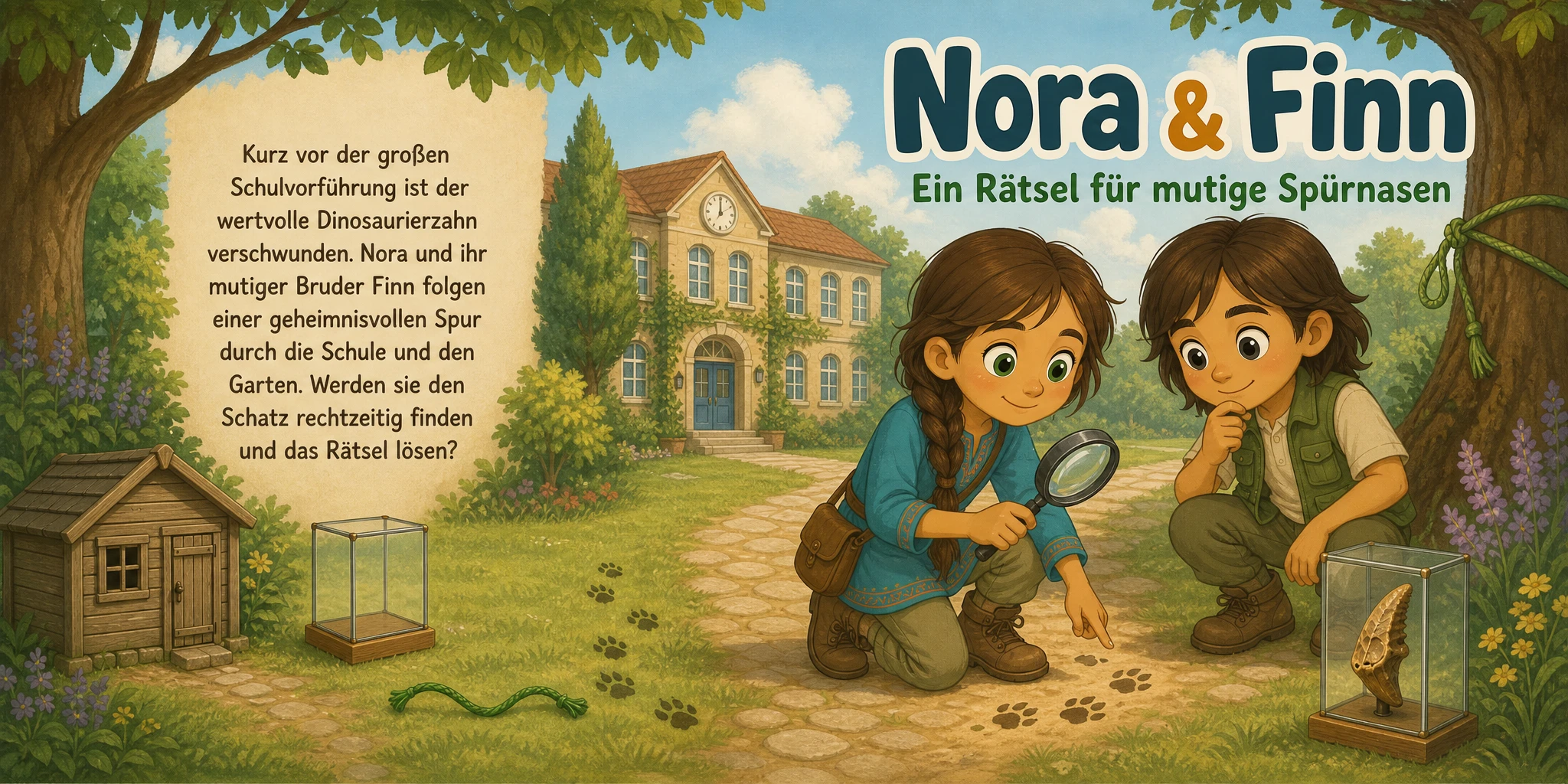 Buchcover von „Der verschwundene Dinosaurierzahn“
