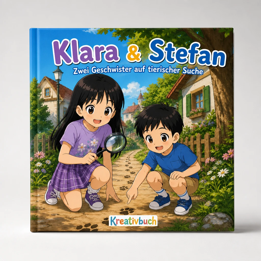 Die Spur im Garten - personalisiertes Kinderbuch im Thema Familie