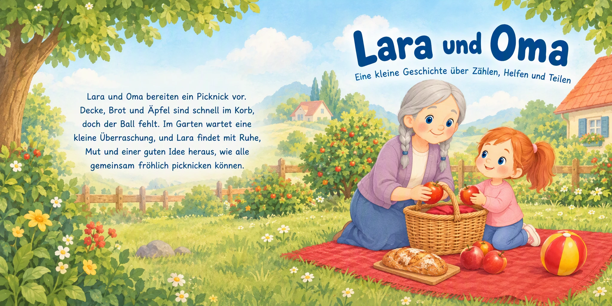 Buchcover von „Noch vier Dinge bis zum Picknick“