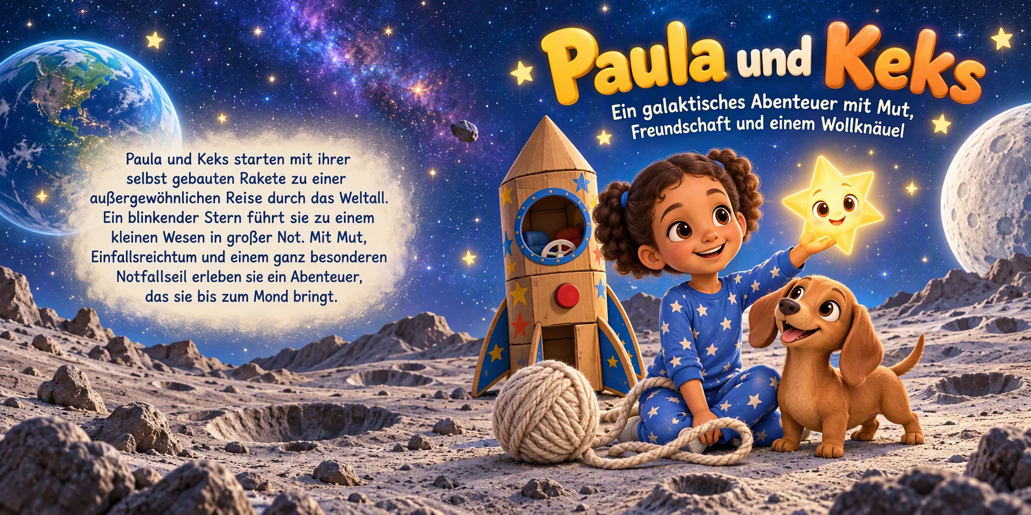 Buchcover von „Die Rakete zum blinkenden Stern“